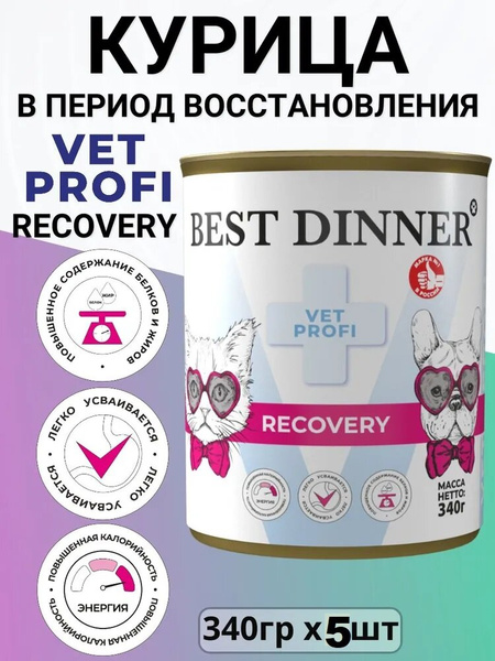 Vet Profi Recovery консервы для кошек и собак, 100 г