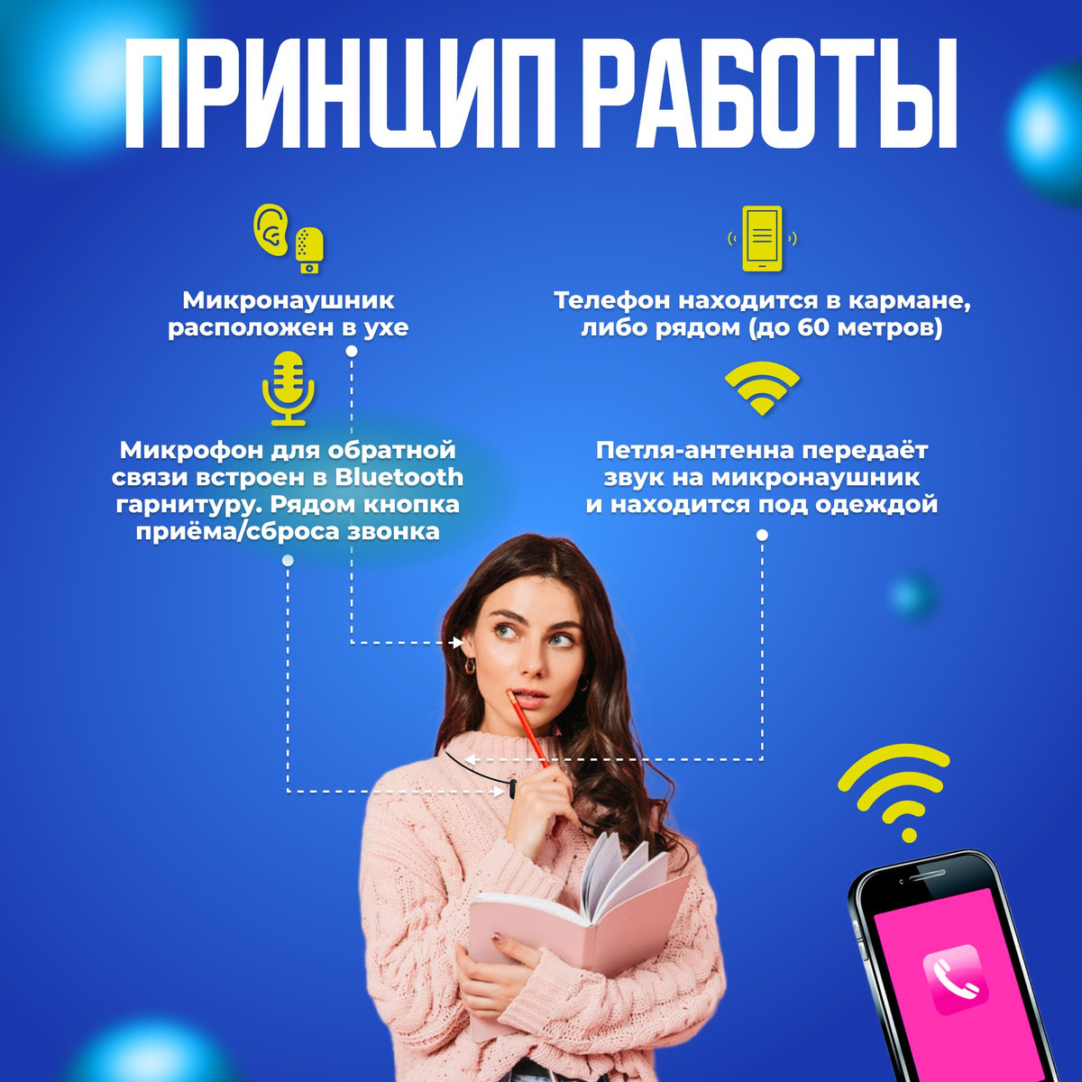 Микронаушник Excellent5 Bluetooth магнит_1 - купить по выгодной цене в ...