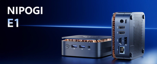 NIPOGI Мини-ПК E1 (Intel N97, RAM 16 ГБ, SSD 512 ГБ, Intel UHD