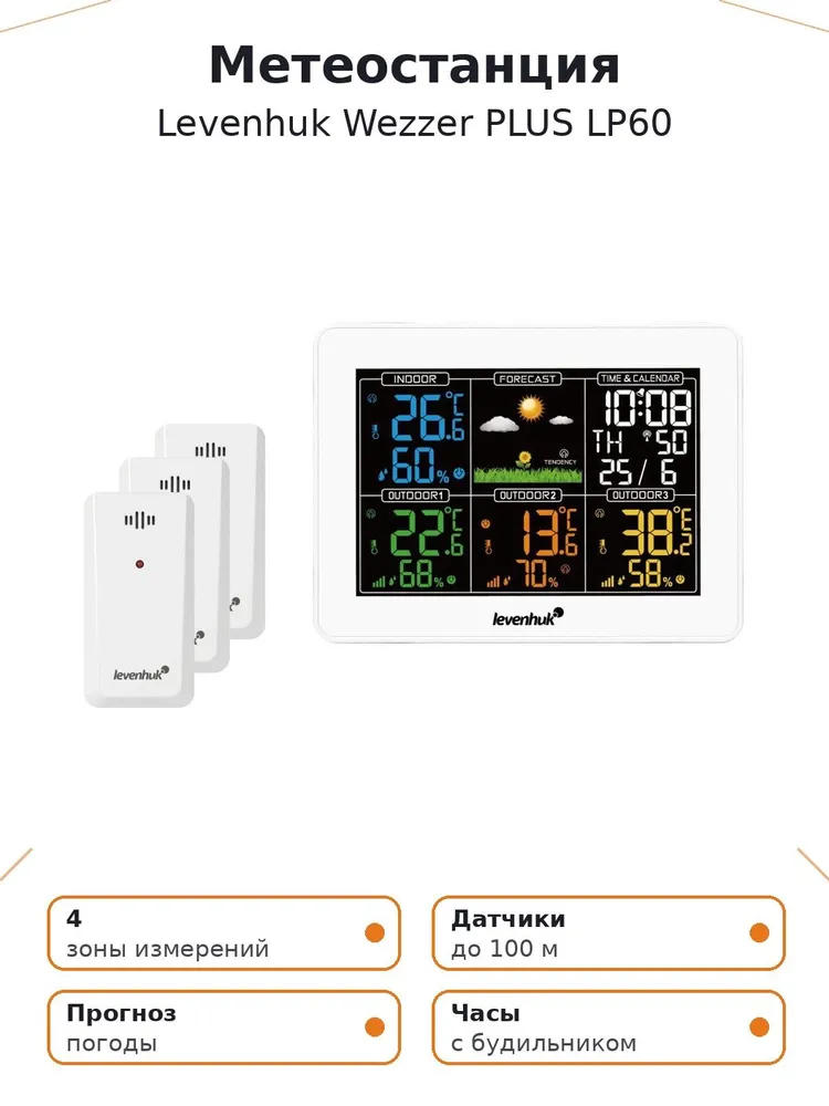 Метеостанция Levenhuk Wezzer PLUS LP60, вариант