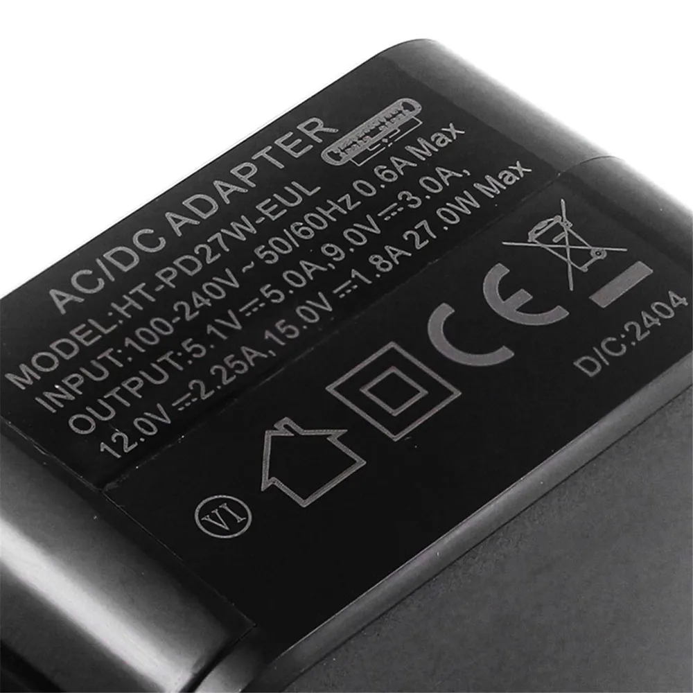 Для 5 блоков питания PD 27 Вт 5,1 В 5 А USB Type C зарядное устройство адаптер для RPI Pi5 Аксессуары - EU Plug, 27 Вт, фото 6