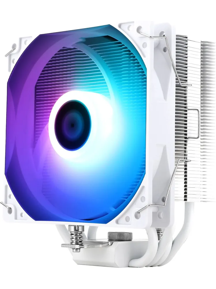Кулер для процессора Thermalright Assassin X 120 Refined SE WHITE ARGB (AX120-R-SE-WH-ARGB), 148 мм, 1550 об/мин, 25.6 дБ, 4-pin, подшипник скольжения