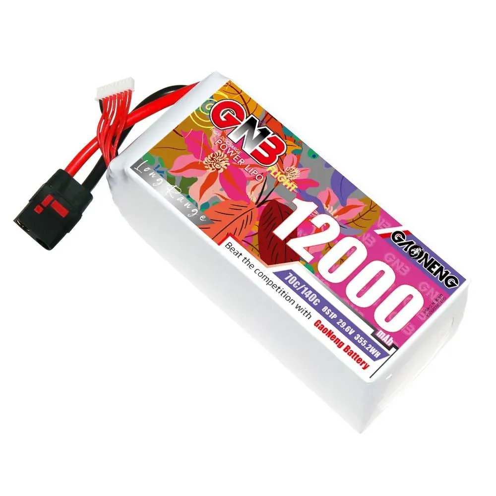 Gaoneng GNB 8S1P 29.6V 12000mAh 70C Lipo battery