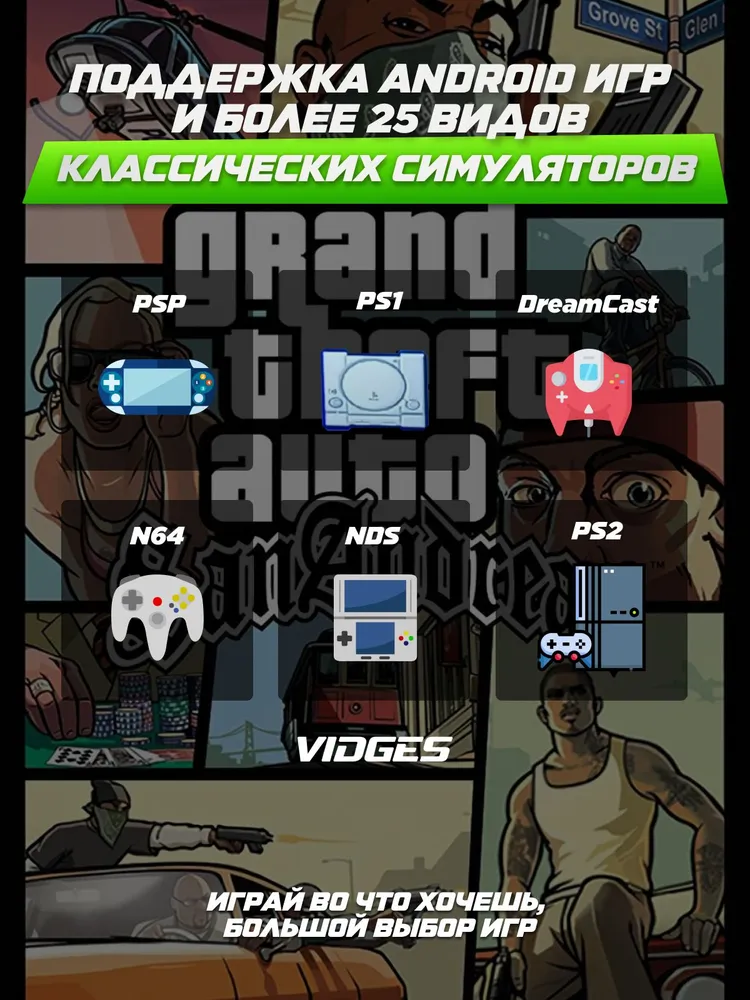 Портативная игровая приставка ANBERNIC RG505 для игр Android игр, PS2, PSP, PS1, WII, DreamCast, N64, 128 GB, 128 ГБ, фото 3