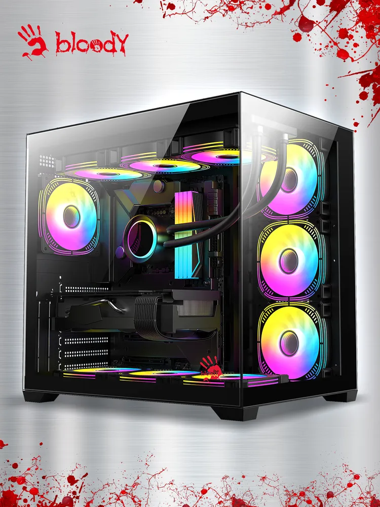 корпус для пк BLOODY CC-122 (v2) ATX Midi-Tower, без БП, вариант