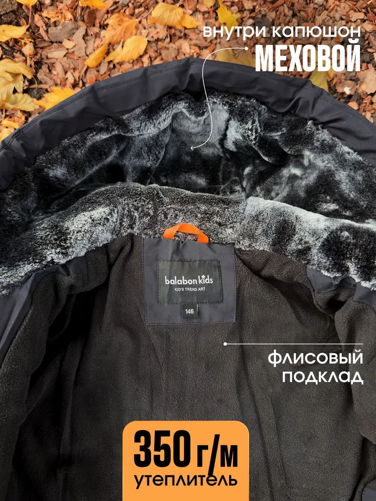 Куртка Balabon Kids Зимняя для мальчика, вариант, фото 3