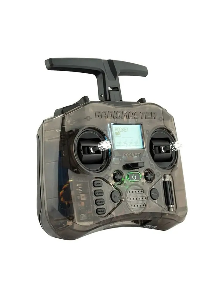 Карманный карданный передатчик Холла RadioMaster Pocket ELRS FCC M2 с дистанционным управлением для радиоуправления, Charcoal, вариант, фото 5