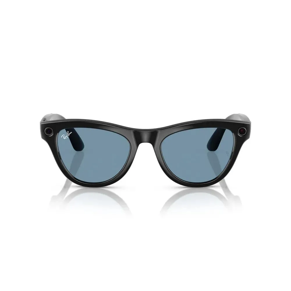 Умные очки Meta Ray-Ban SKYLER RW4010 Shiny Black / Transitions Cerulean Blue размер 52(М), 52 м, фото 3