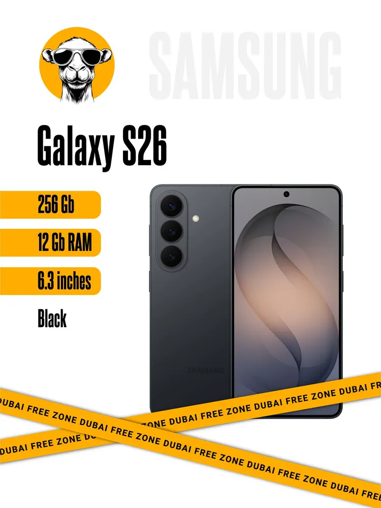 Samsung Смартфон Galaxy S26 Global 12/256 ГБ, черно-серый