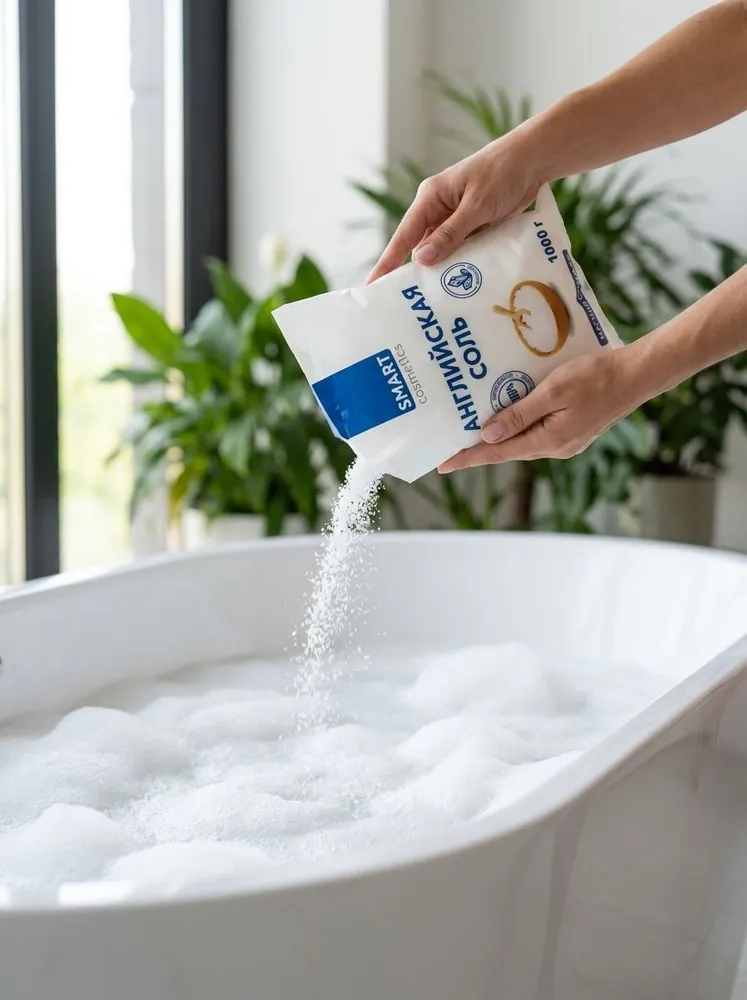 Английская соль, 5 кг, SMARTNESIUM/Магниевая соль/Epsom salt, 5 кг, фото 4