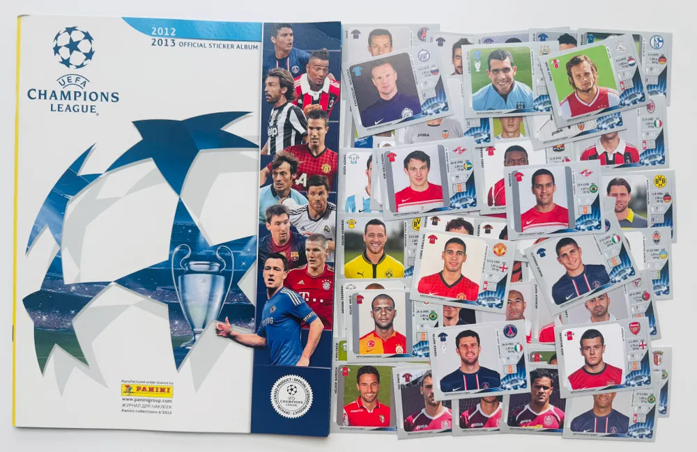 Panini UEFA Champions League 2012-2013 пустой альбом + 50 наклеек, вариант