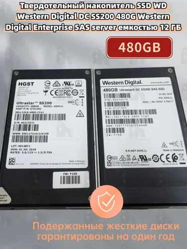 Western Digital 480 ГБ Внутренний SSD-диск (SS200 SDLL1DLR-480G-CCA1)