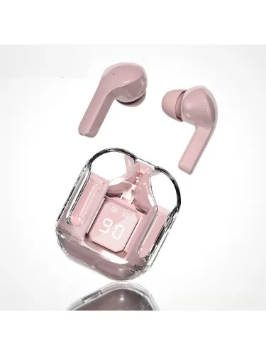 Наушники беспроводные с микрофоном, USB Type-C, светло-розовый