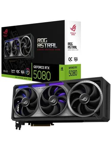 ASUS Видеокарта GeForce RTX 5080 ROG Astral OC Edition 16 ГБ (ROG-ASTRAL-RTX5080-O16G-GAMING)