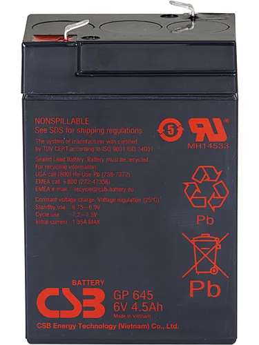 CSB GP-645 Батарея GP 645 (6V 4.5Ah) клеммы F1