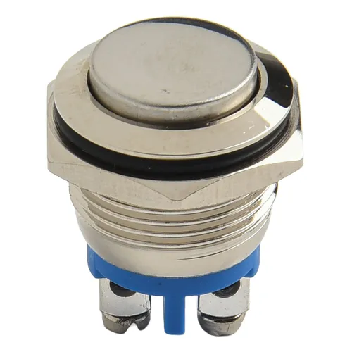 16 мм металлическая водонепроницаемая кнопка мгновенного включения звукового сигнала с латунным винт