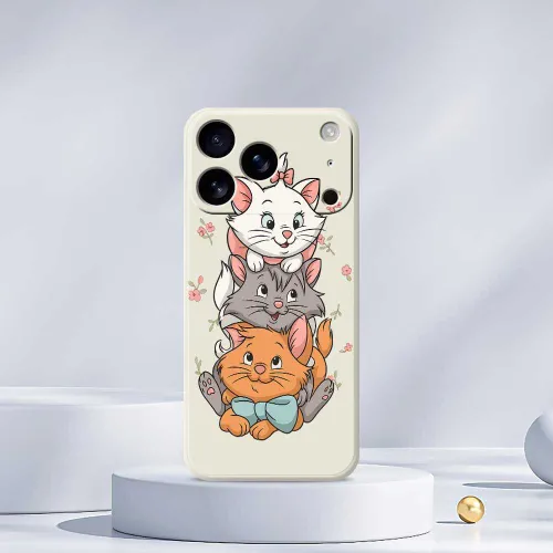 Мягкая оболочка из ТПУ с милым рисунком котика защищает телефон от царапин и подходит для iPhone 17