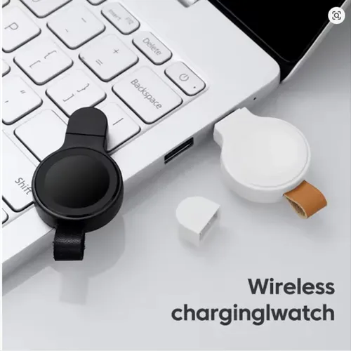 Миниатюрное портативное магнитное беспроводное зарядное устройство для Apple Watch 8 7 6, черное, бе