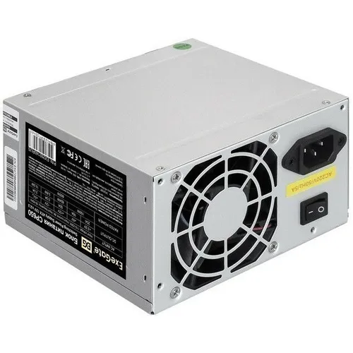 ExeGate EX292145RUS-S Блок питания 650W CP650 (ATX, SC, 8cm fan, 24pin, (4+4)pin, PCI-E, 3xSATA, 2xI