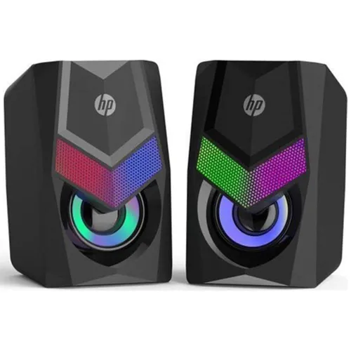 Колонки для компьютера мультимедийные 2.0 RGB, черные