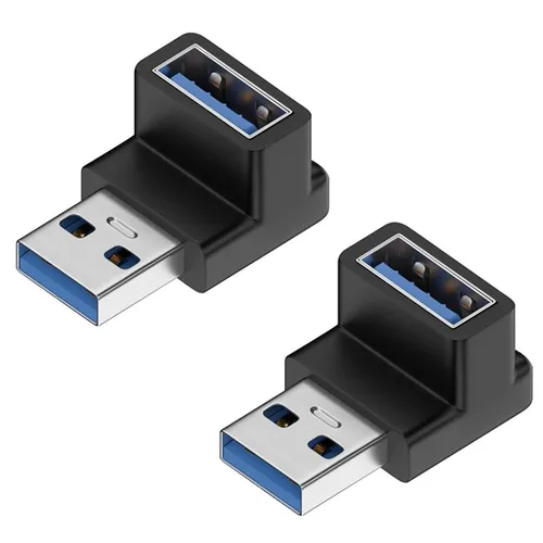 2 шт. USB 3.0 штекер-гнездо, угловой удлинитель, передняя панель