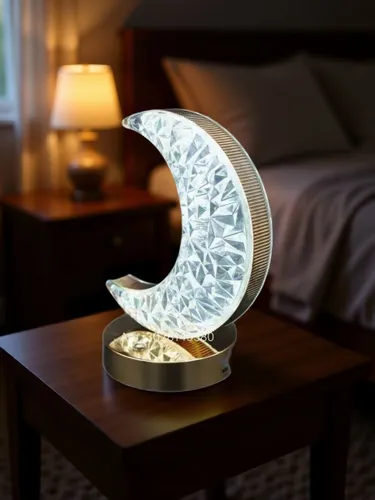 Лампа настольная ночник декоративный полумесяц