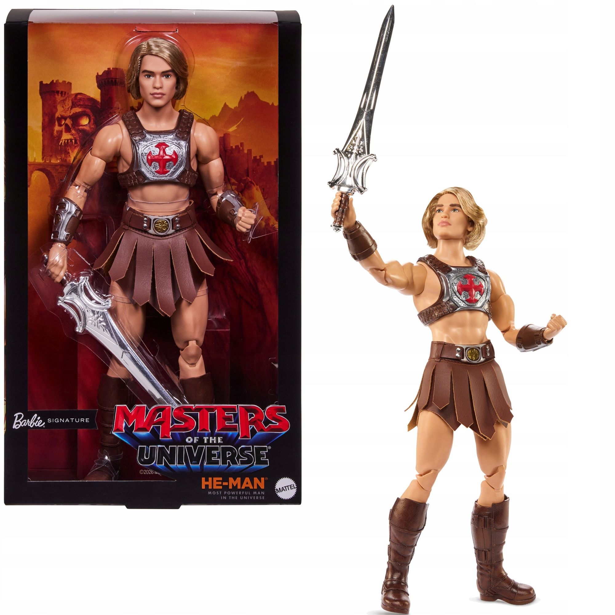 КуклаMattelBarbieSignatureMastersoftheUniverse-КоллекционнаякуклаKenHe-Man-БарбиВластелиныВселеннойJJY03