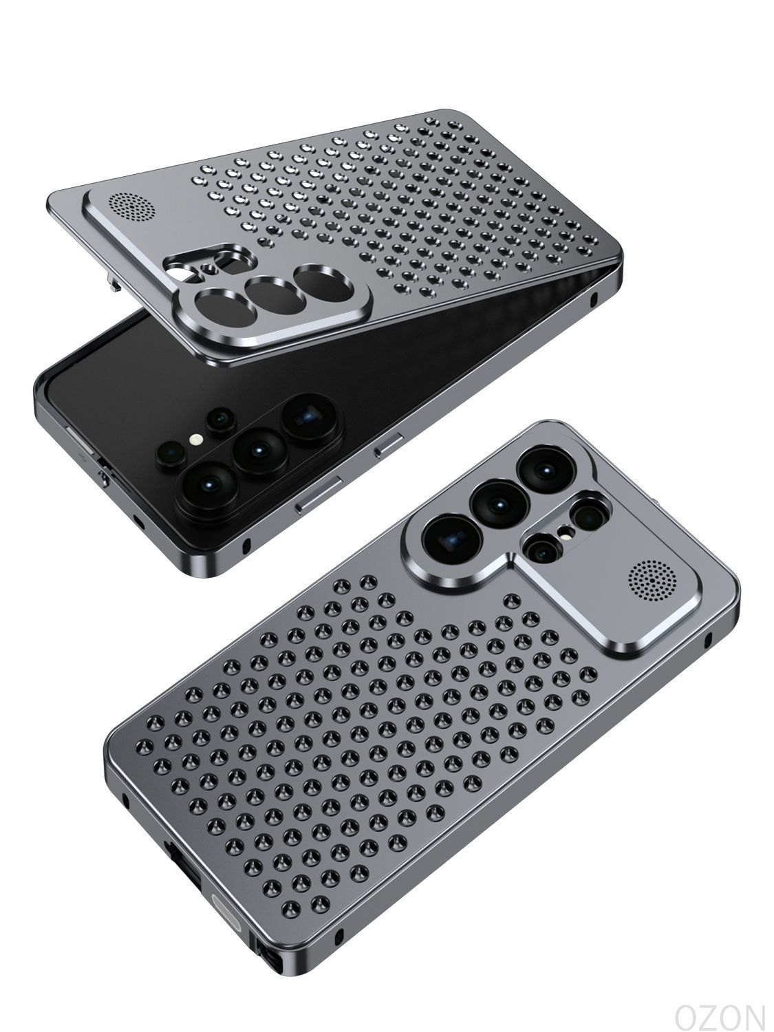 智能手机壳 用于 Samsung Galaxy S26 Ultra, 金属, 浅灰色