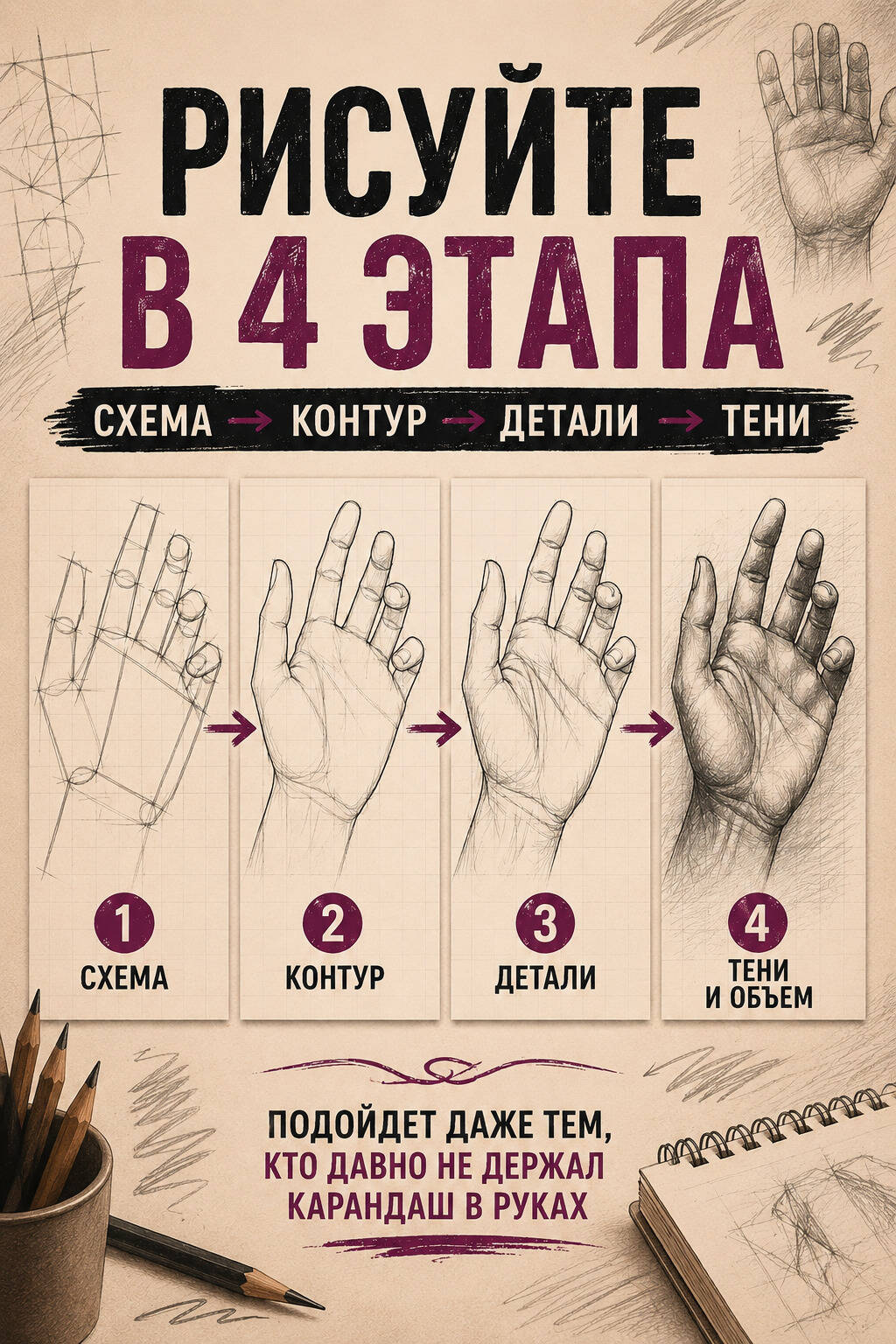 Творческий курс по рисованию. Анатомия человека | Creative Drawing Course: Human Anatomy - Ozon image 1
