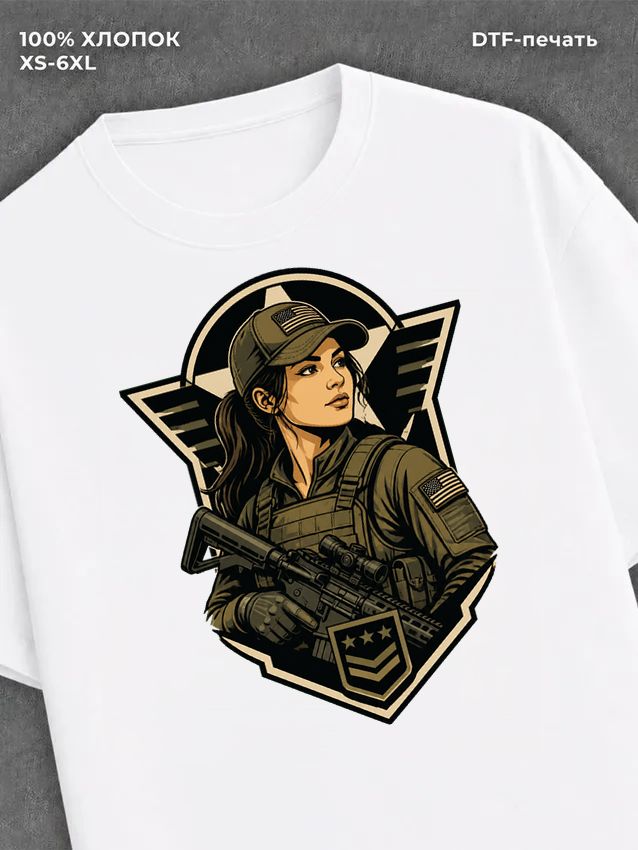 Футболка Military girl