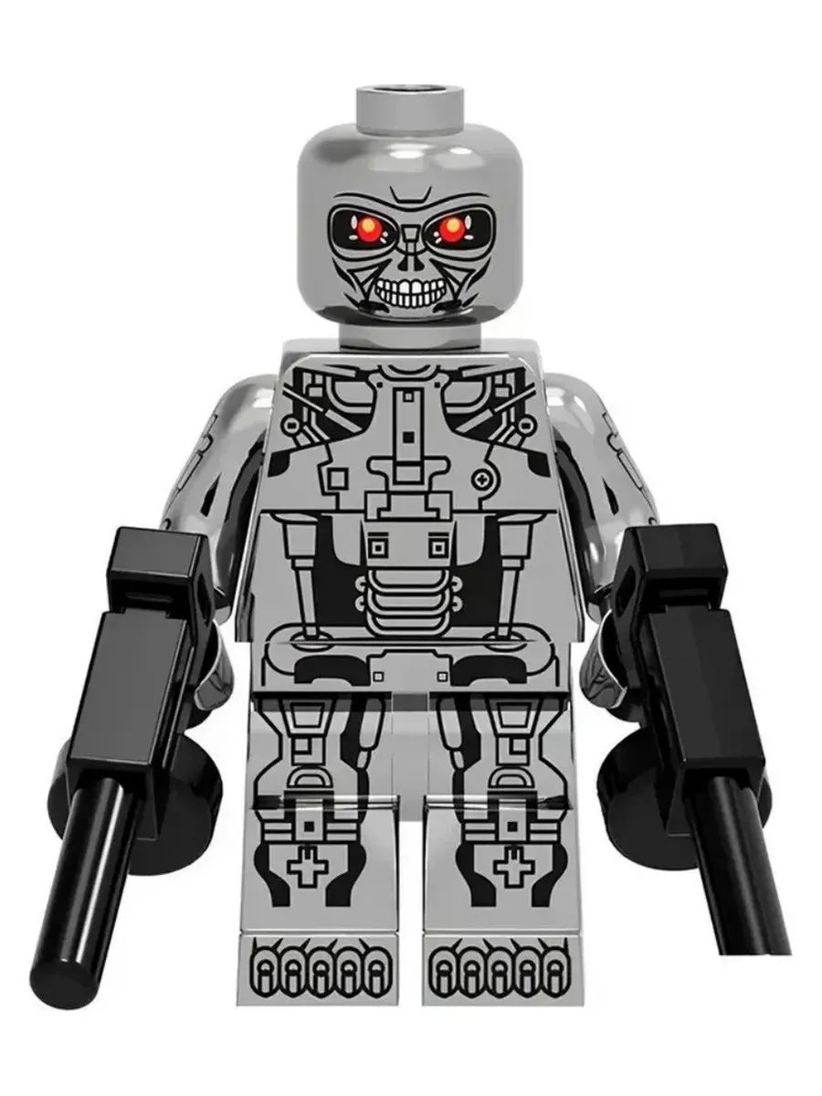 Фигурка Терминатор Т-800 (Хромированный) / Киборг Убийца / Коллекционная Минифигурка