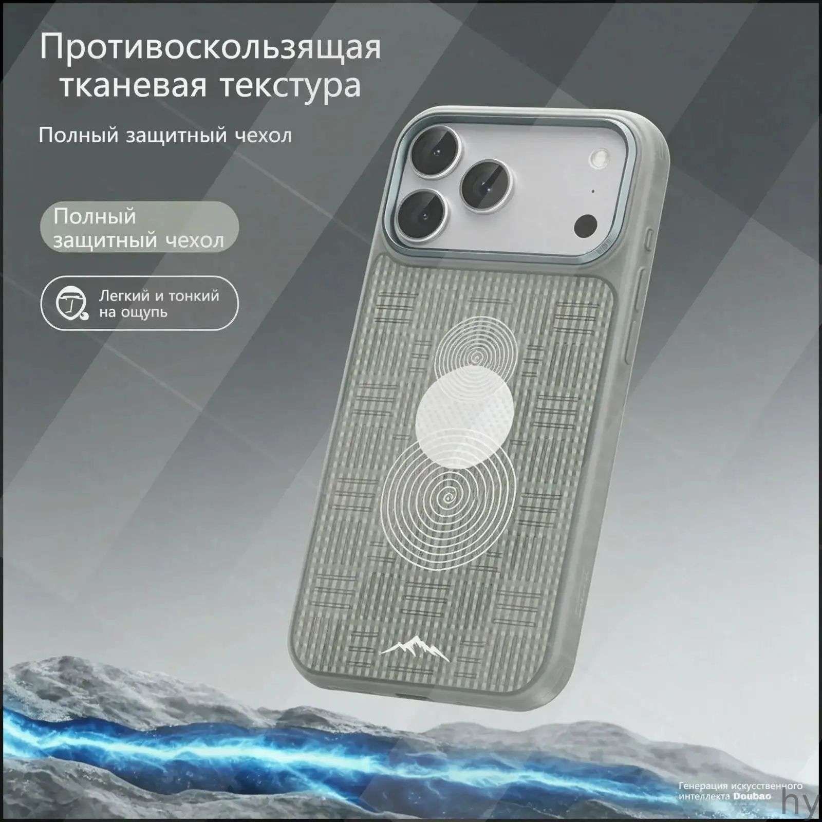 智能手机壳 用于 Apple iPhone 17 Pro Max, 塑料 , 棕红色