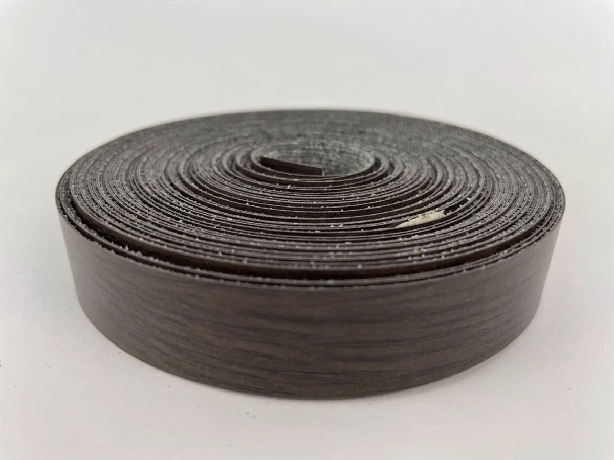 Кромкаклееваядлямебелимеламиновая40мм(5м),цветВенге,Мебельнаякромка