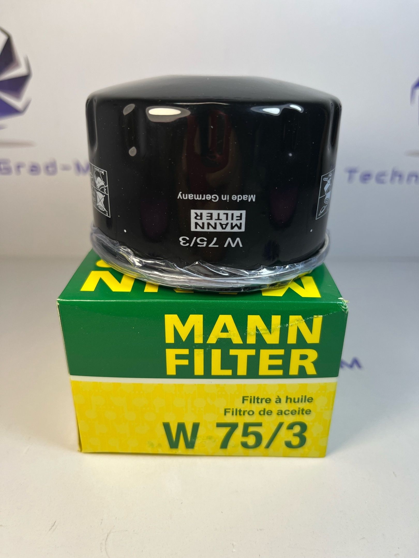 ФильтрмасляныйW75/3RenaultLoganSanderoMeganeDusterРеноЛоганДастерМеганСандероФлюенсКаптурЛагунаСимболВазLadaЛаргусНиссанТерраноMANN-FILTER