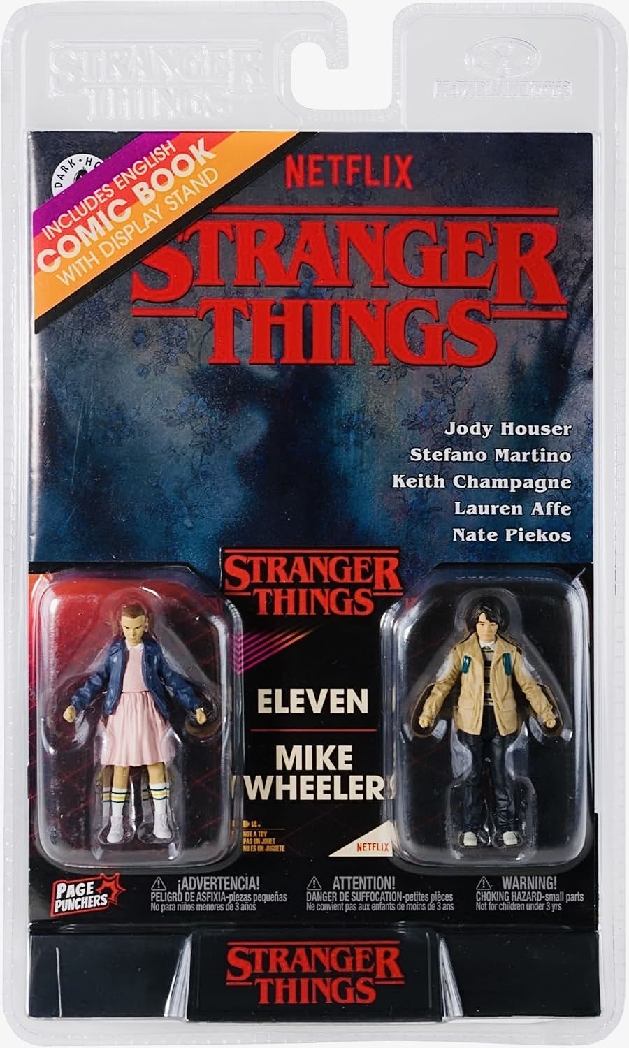 Очень странные дела NETFLIX - Stranger Things -Фигурки Элевен и Майк Уиллер с комиксом (лицензия)