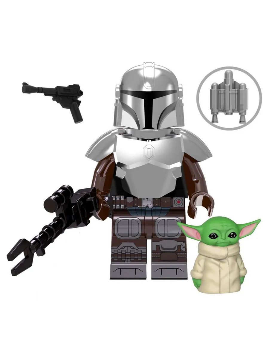 Фигурка Дин Джарин и Грогу / Звёздные Войны / Star Wars
