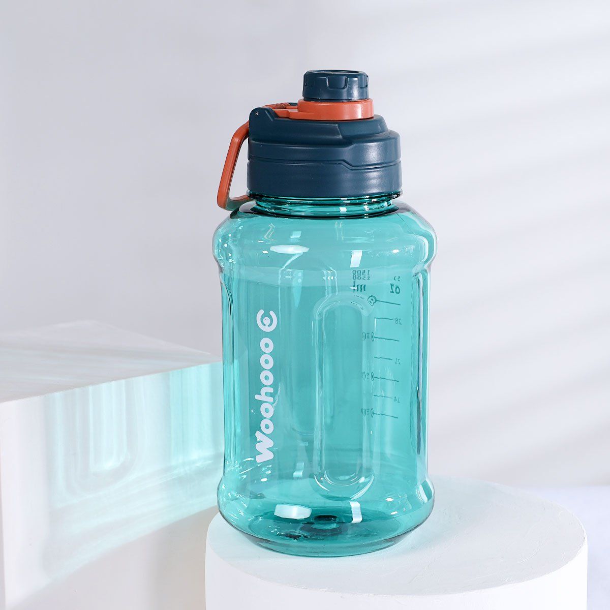 Бутылка для воды спортивная Woohooo Bigdaddy 1500 мл, бирюзовая Бутылка для воды спортивная Woohooo Bigdaddy 1500 мл, бирюзовая