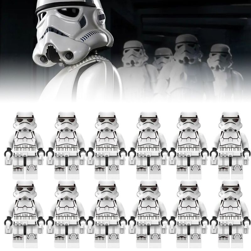 НаборминифигурокЗвездныеВойныШтурмовики/StarWarsсовместимысконструкторамилего12шт(4.5см,пакет)M8044