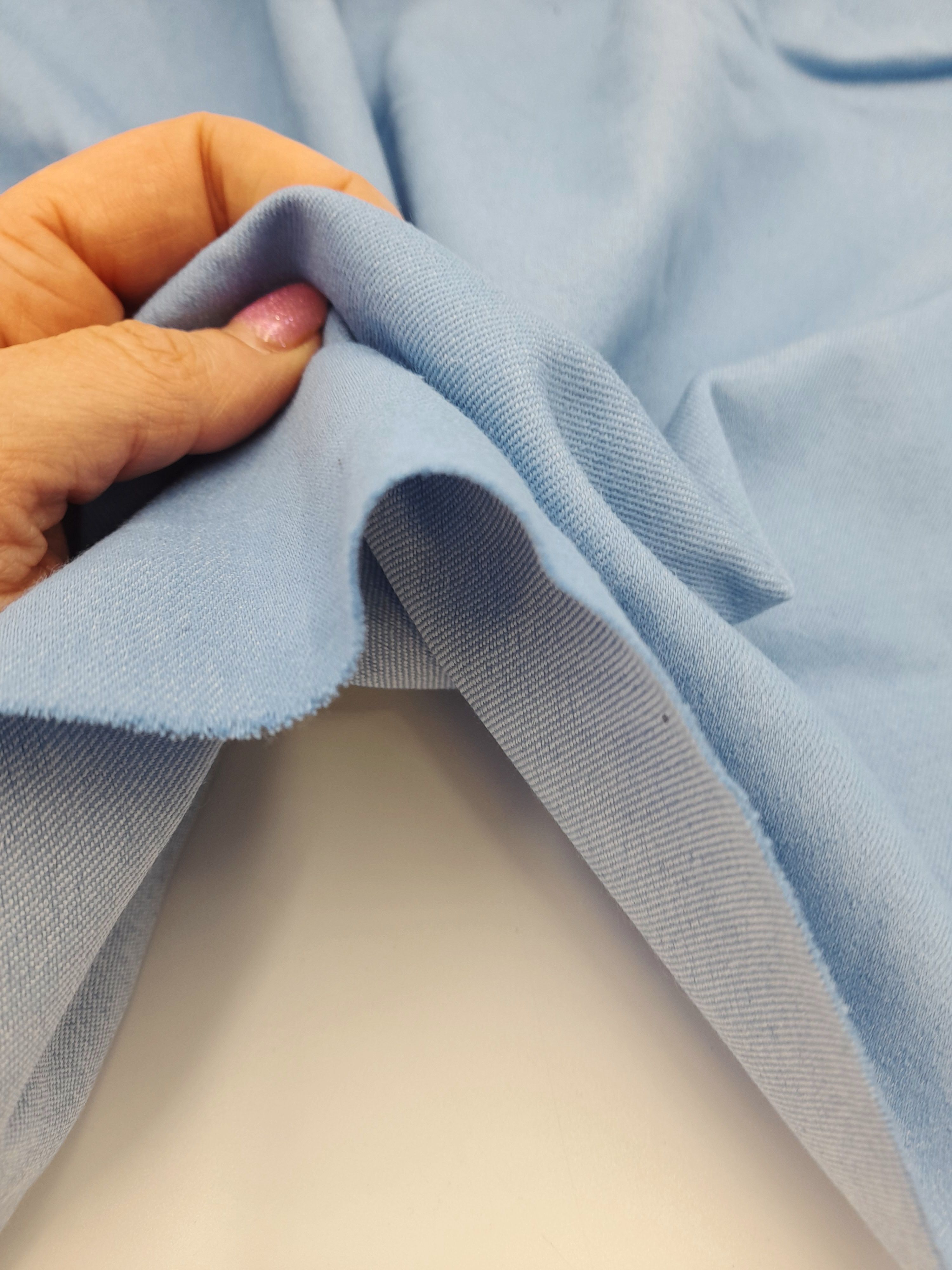 Тканьджинсоваядляшитья.Денимголубой0,75х1,45метра