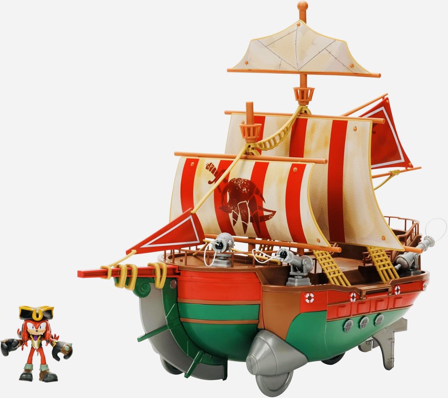 BANDAI Sonic Prime Игровой набор Пиратский Корабль с фигуркой Наклза-Пирата Соник