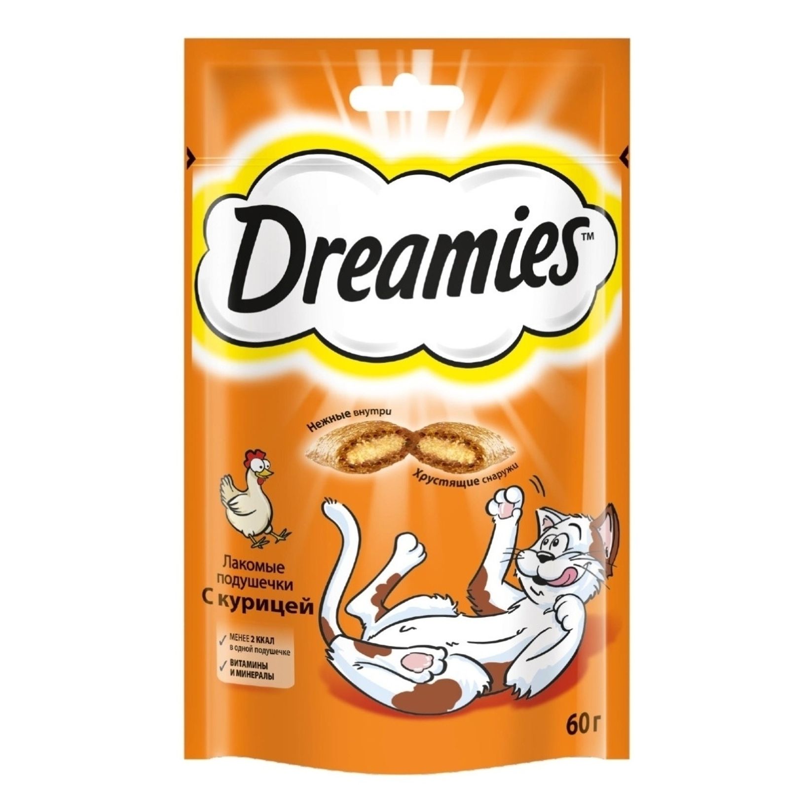 ЛакомствоDreamiesскурицейдлявзрослыхкошек60г