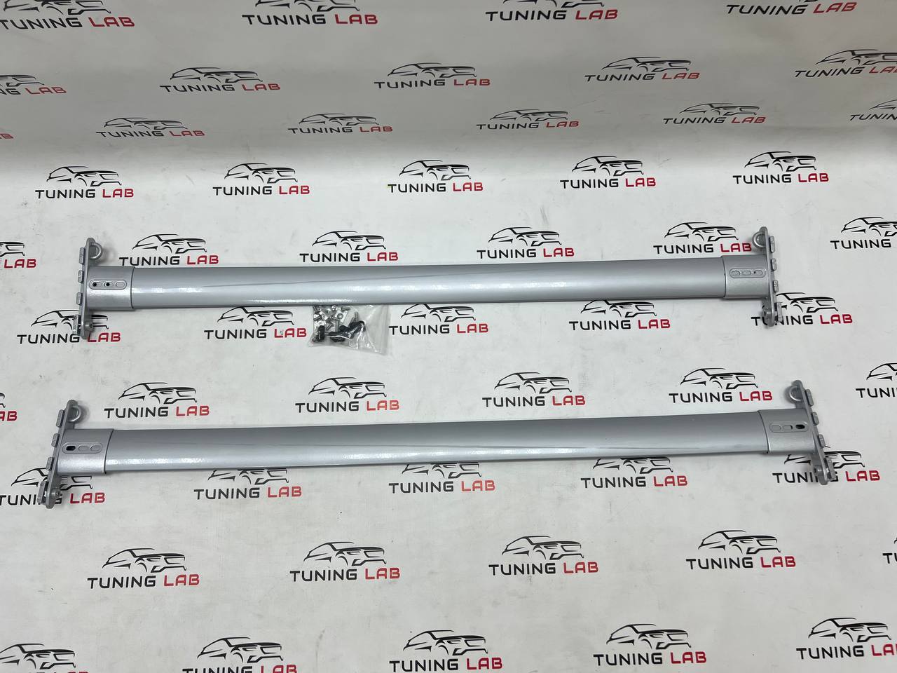 ПоперечинынарейлингидляToyotaLandCruiser200(2008-2021),серебристые,комплект2шт,крепежвкомплекте