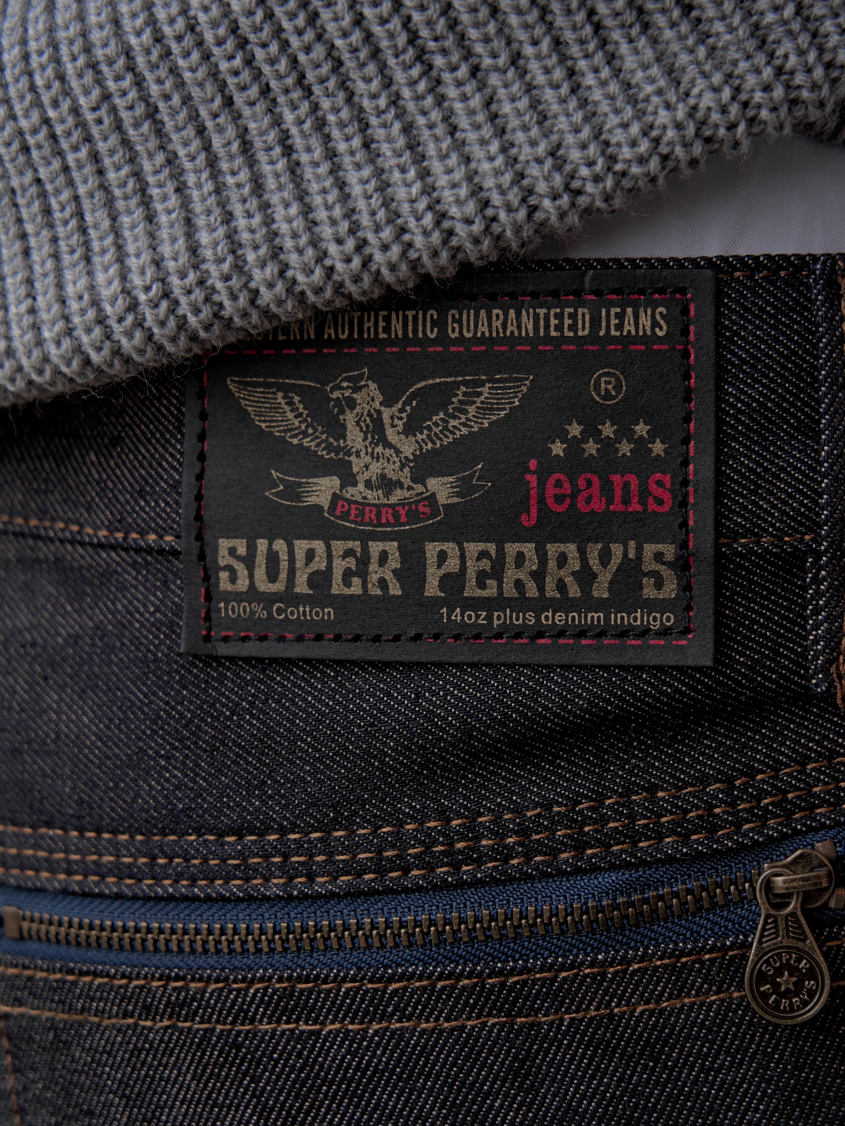 Джинсы Мужской Super-Perry's индиго прямые Хлопок, размер 52