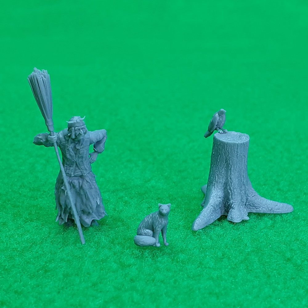 6035Фигурка"БабаЯгасметлой",1:72,СВМодель