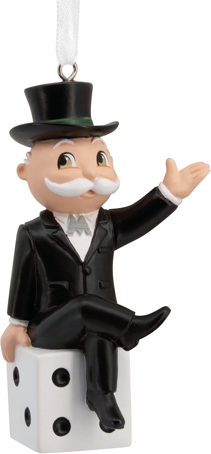Новогоднее украшение Hallmark Мистер Моно на кубике