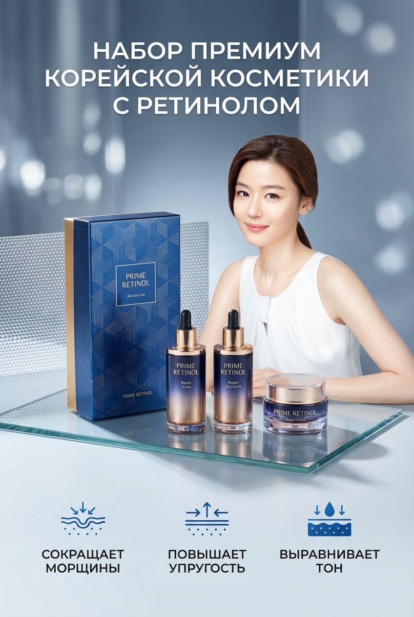 The Saem Подарочный премиум набор антивозрастных средств с