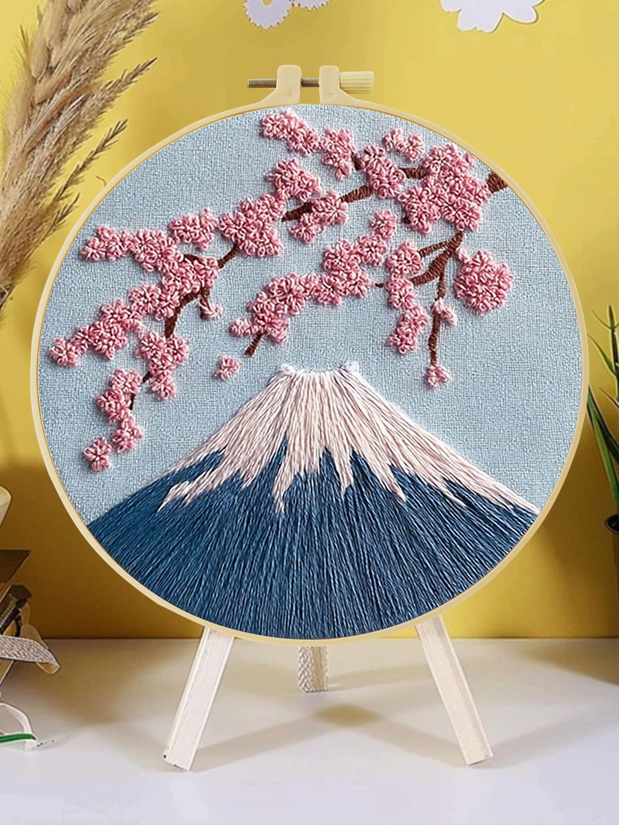 Набордлявышивания,20X20CM,подходитдляначинающих,гораФудзи