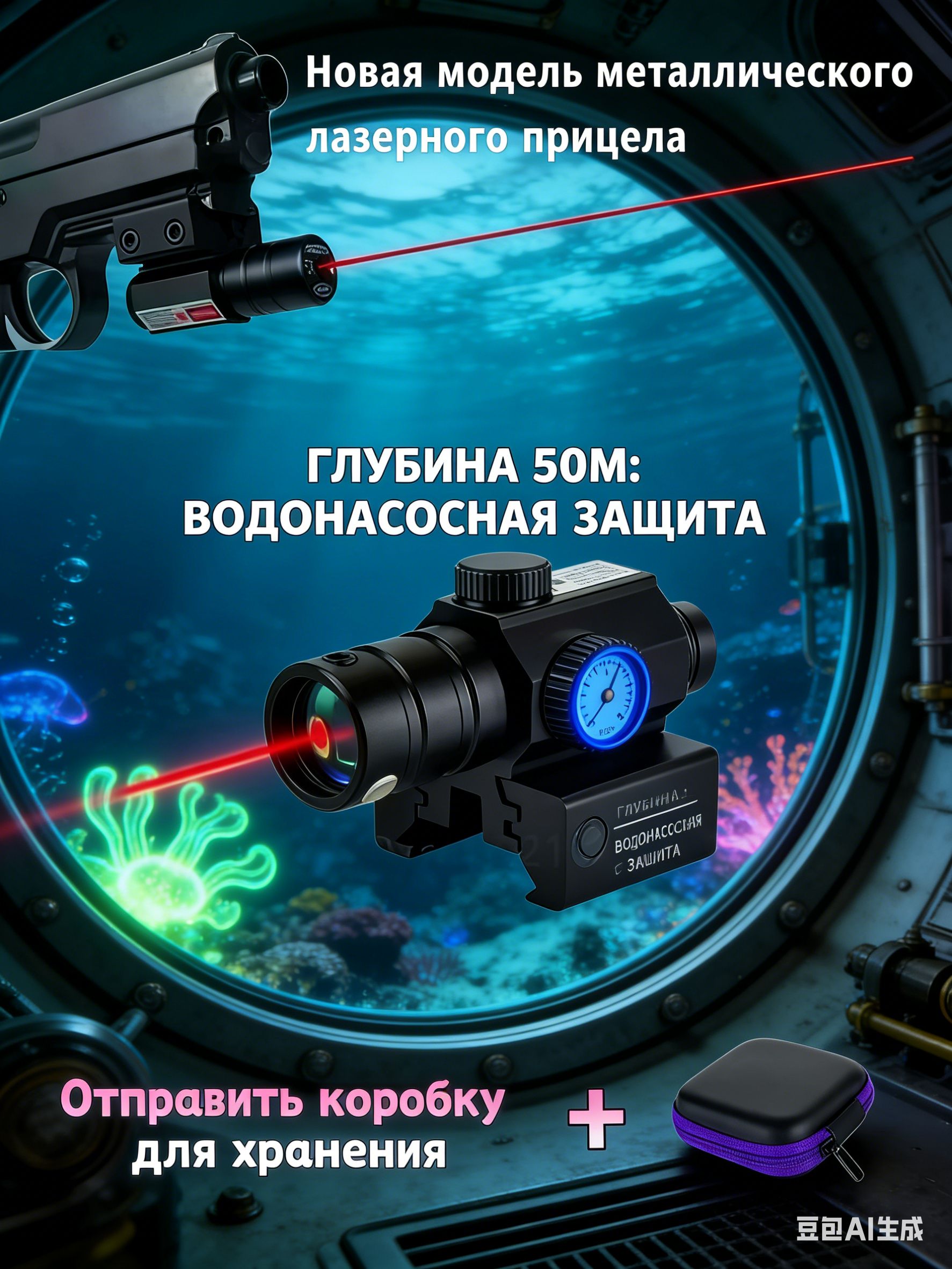 Коллиматорныйприцел,телескопический,точный,долговечный,защищающийотстолкновенийистабильныйлазерныйприцел