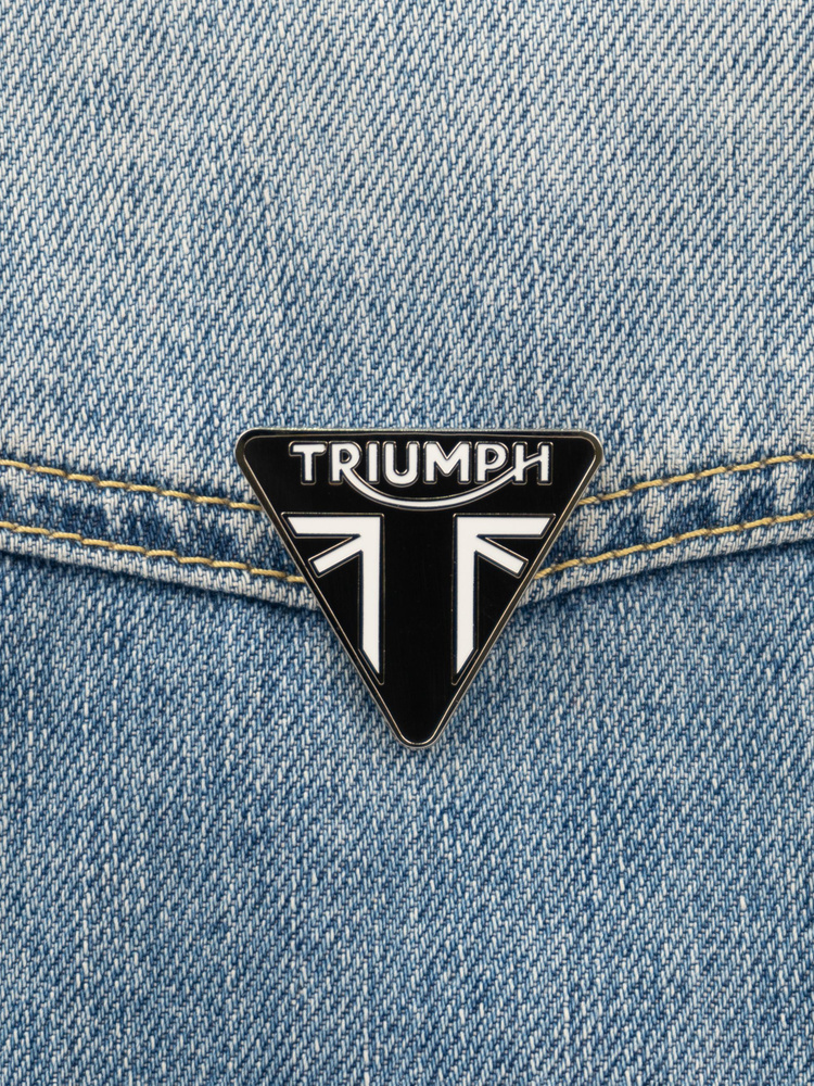 Значок металлический, пин на рюкзак, сумку мотоциклисту - Triumph Motorcycles  #1