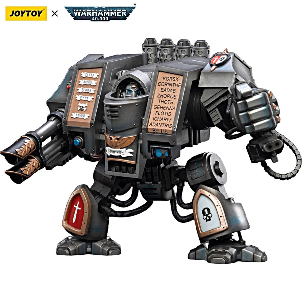 Подвижная фигурка JOYTOY Warhammer 40000 1/18 Серые рыцари Почтенный ...